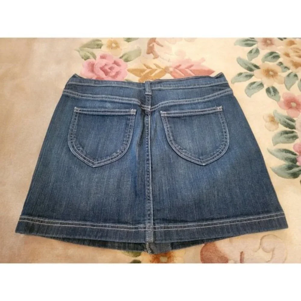 Old Navy Junior Girls Women Size 4, Denim Midi Skirt‎ 32